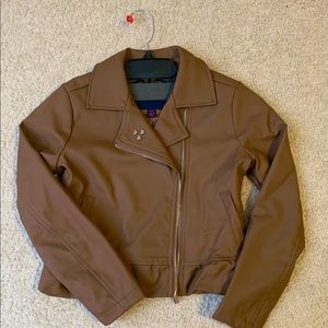 Young girls faux leather jacket